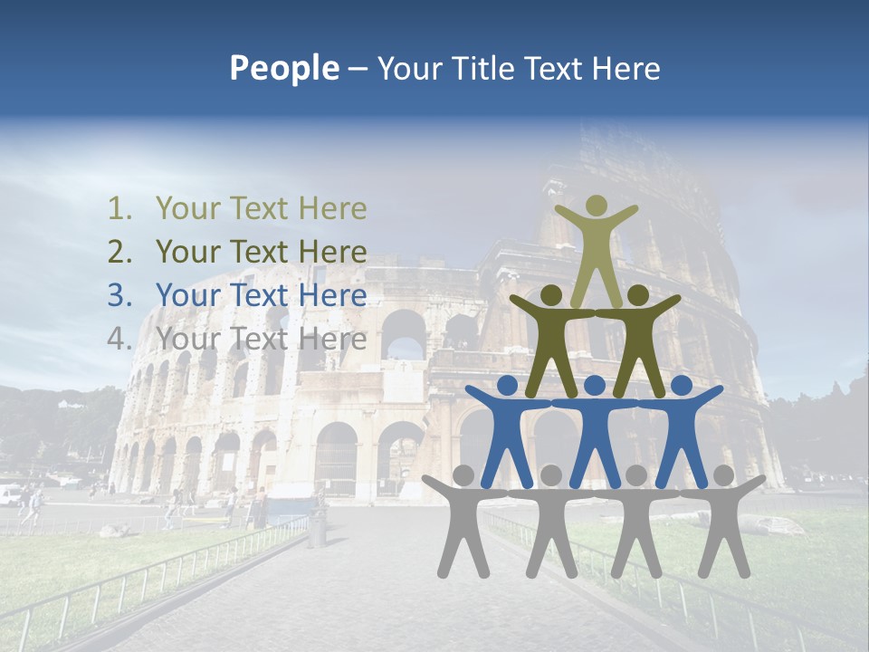 Grass Colosseo Old PowerPoint Template