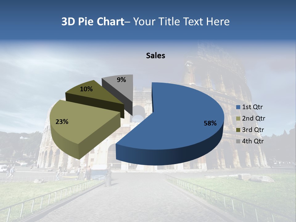Grass Colosseo Old PowerPoint Template