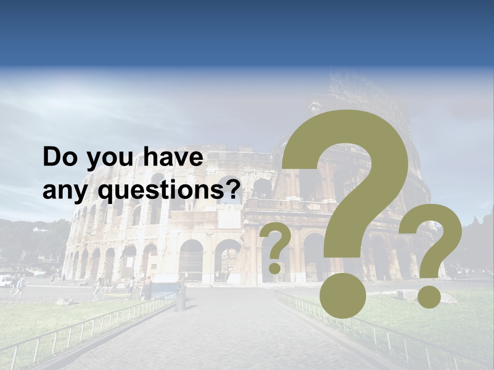 Grass Colosseo Old PowerPoint Template