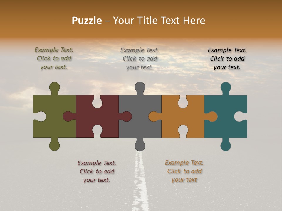 Transportation Road Race PowerPoint Template