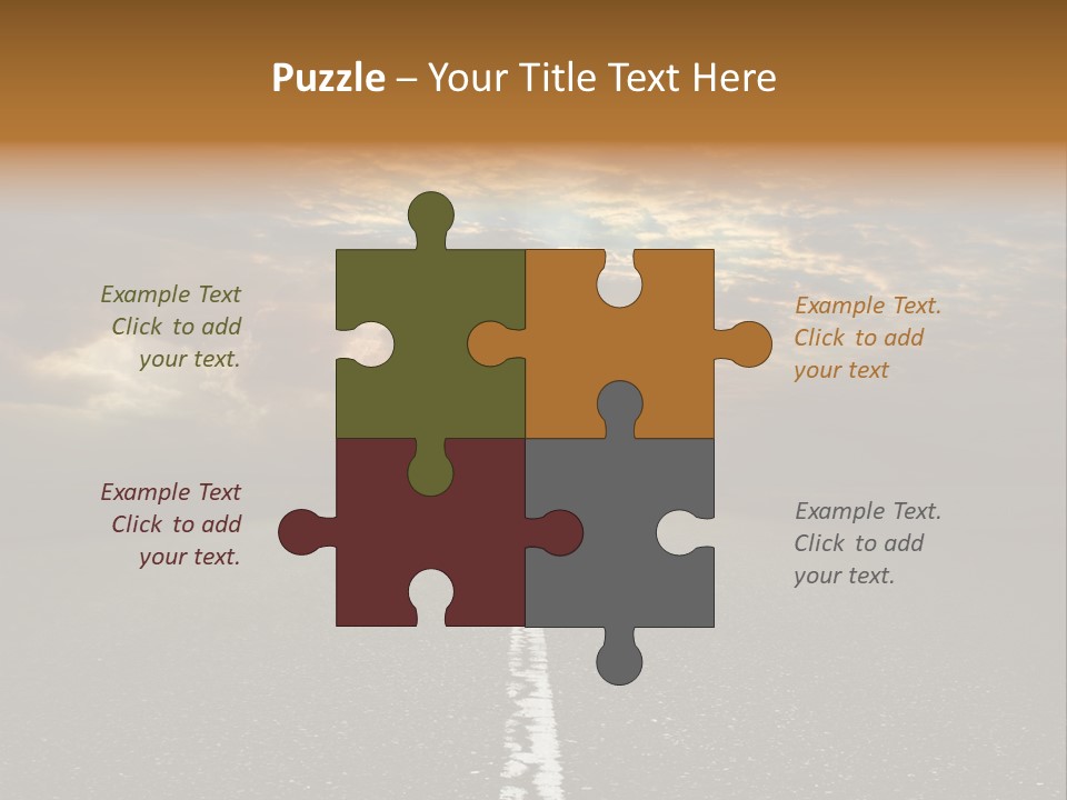 Transportation Road Race PowerPoint Template