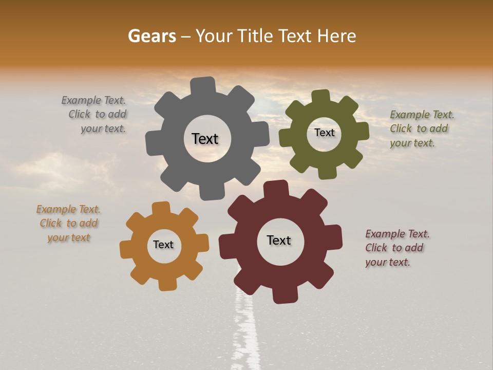 Transportation Road Race PowerPoint Template