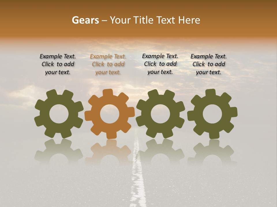 Transportation Road Race PowerPoint Template