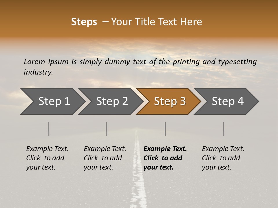 Transportation Road Race PowerPoint Template