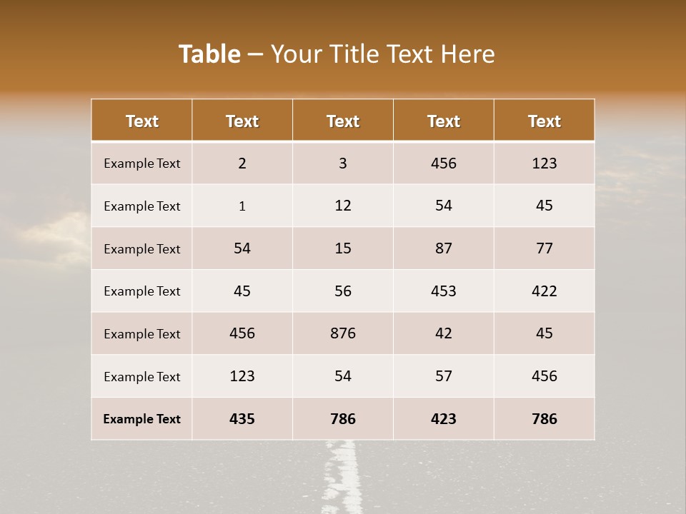 Transportation Road Race PowerPoint Template