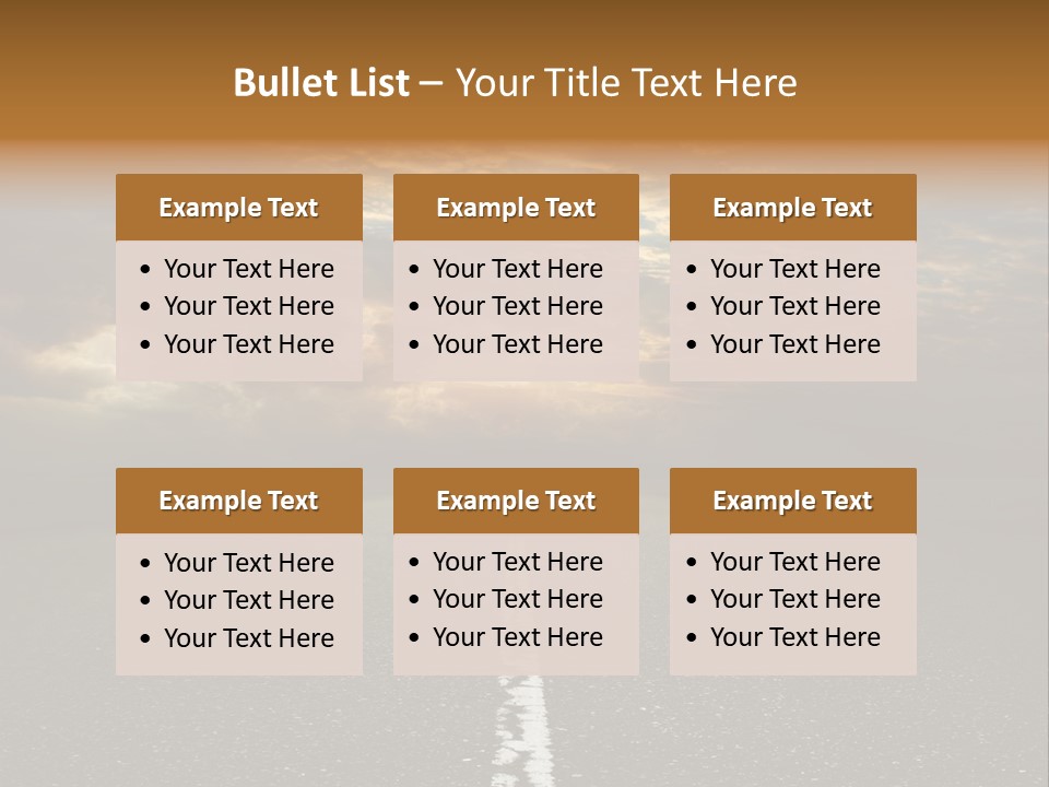 Transportation Road Race PowerPoint Template