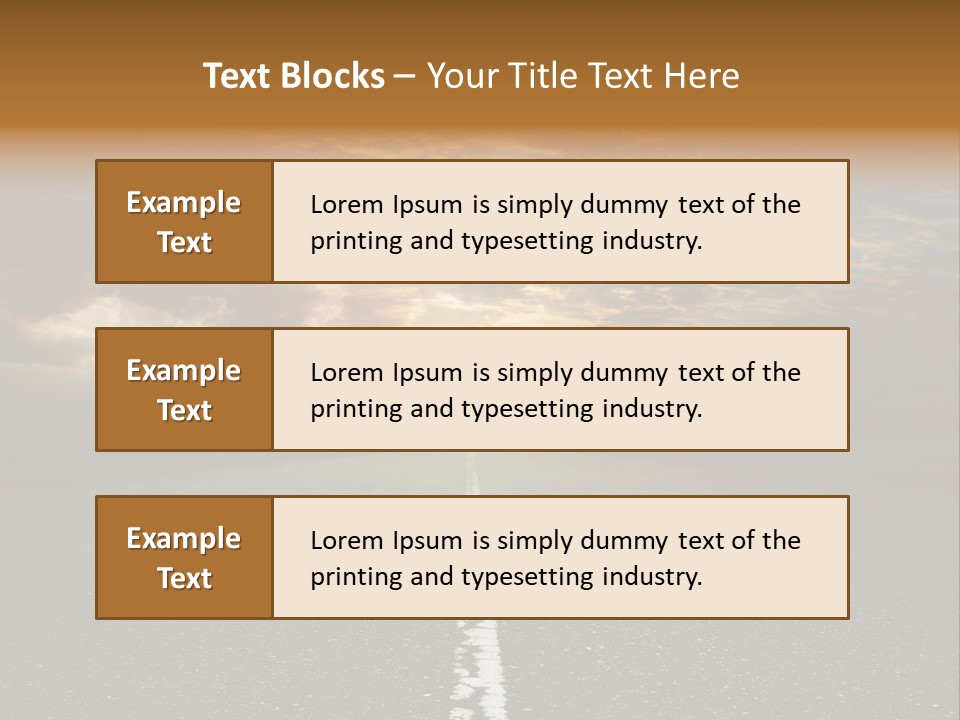 Transportation Road Race PowerPoint Template