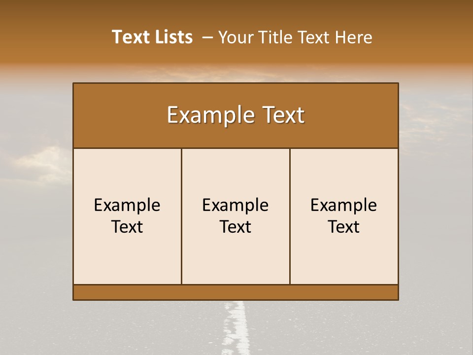 Transportation Road Race PowerPoint Template