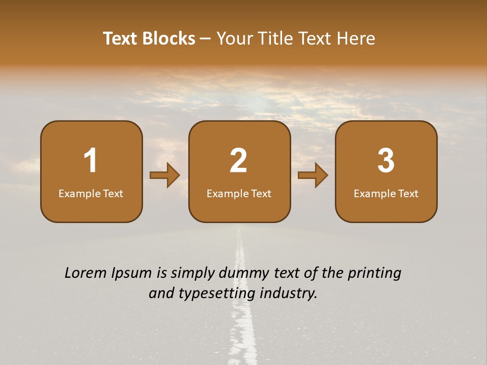 Transportation Road Race PowerPoint Template