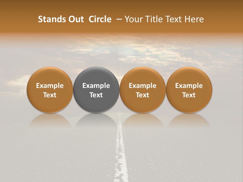 Transportation Road Race PowerPoint Template