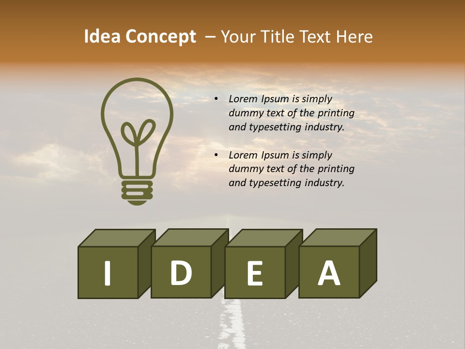 Transportation Road Race PowerPoint Template