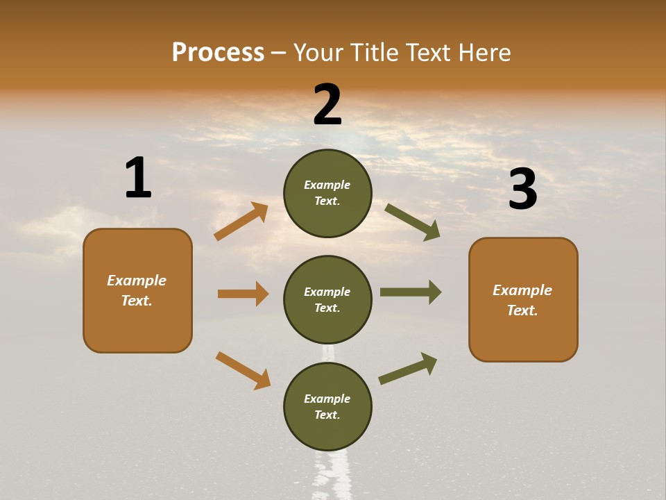 Transportation Road Race PowerPoint Template