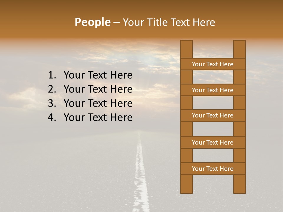 Transportation Road Race PowerPoint Template