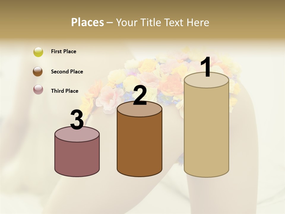 Shorts Posing Tenderness PowerPoint Template