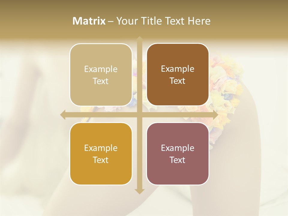 Shorts Posing Tenderness PowerPoint Template