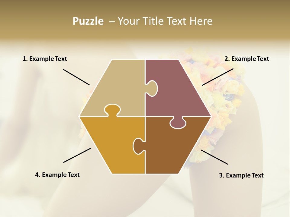 Shorts Posing Tenderness PowerPoint Template