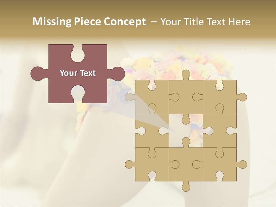 Shorts Posing Tenderness PowerPoint Template