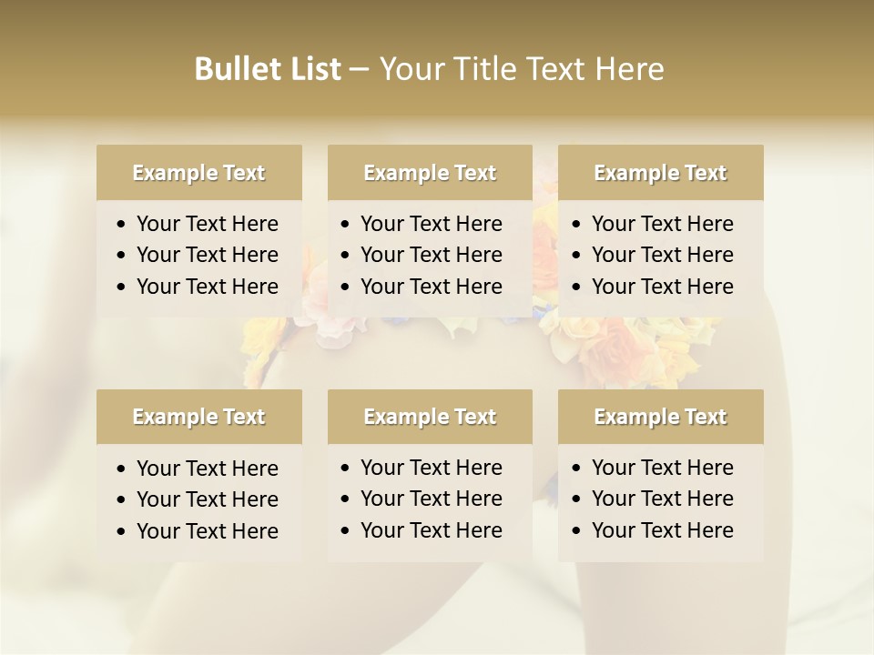 Shorts Posing Tenderness PowerPoint Template