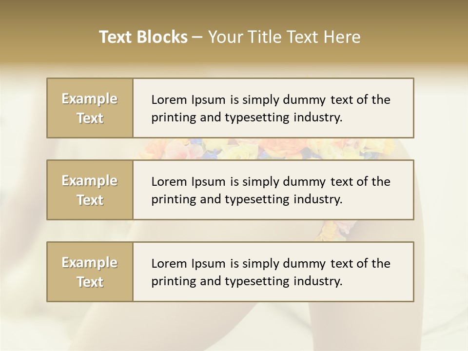 Shorts Posing Tenderness PowerPoint Template