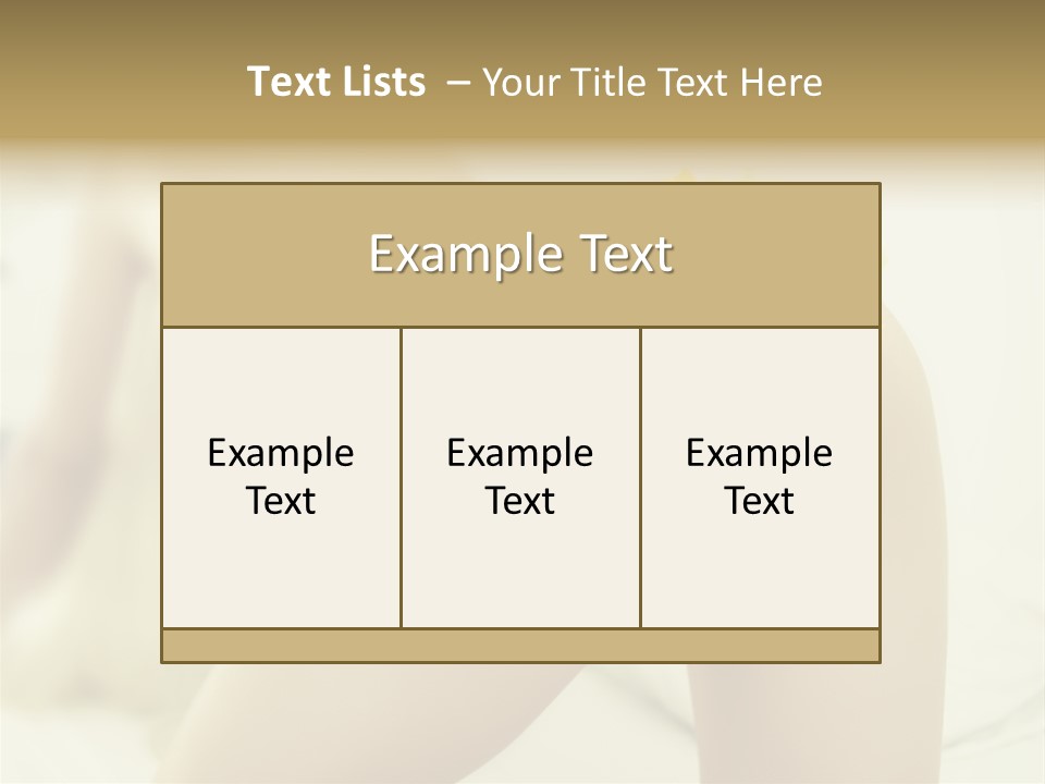 Shorts Posing Tenderness PowerPoint Template