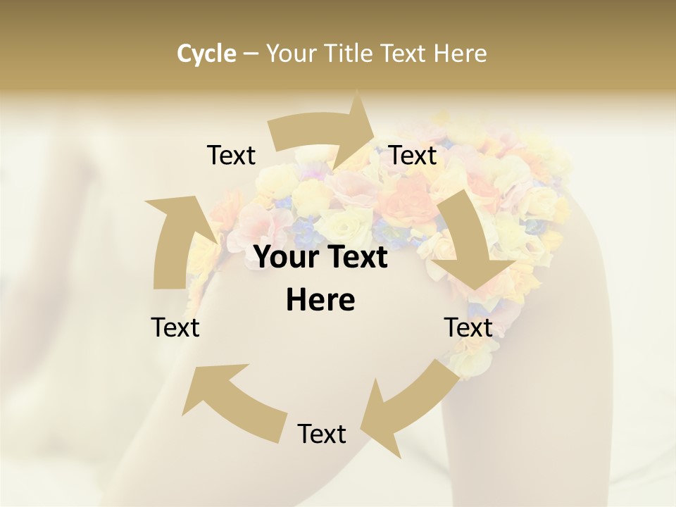 Shorts Posing Tenderness PowerPoint Template