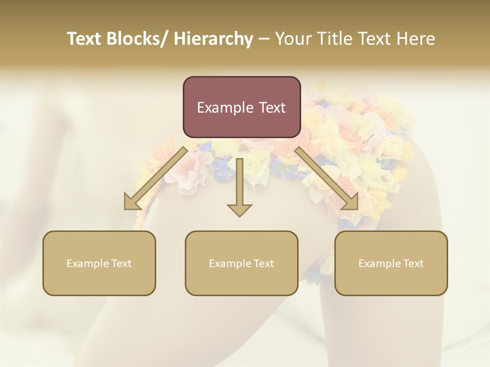 Shorts Posing Tenderness PowerPoint Template