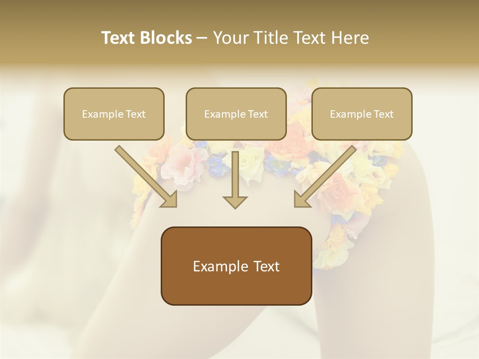 Shorts Posing Tenderness PowerPoint Template