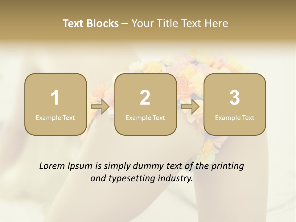 Shorts Posing Tenderness PowerPoint Template