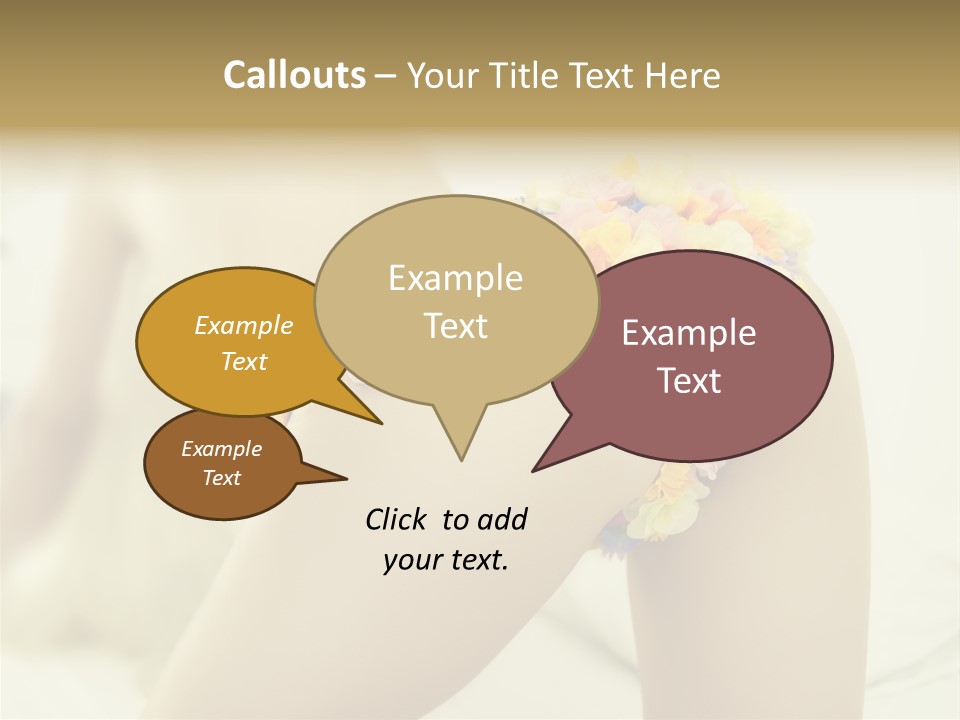 Shorts Posing Tenderness PowerPoint Template