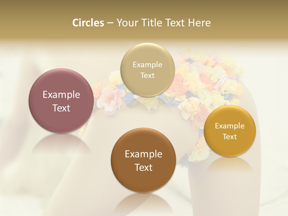 Shorts Posing Tenderness PowerPoint Template