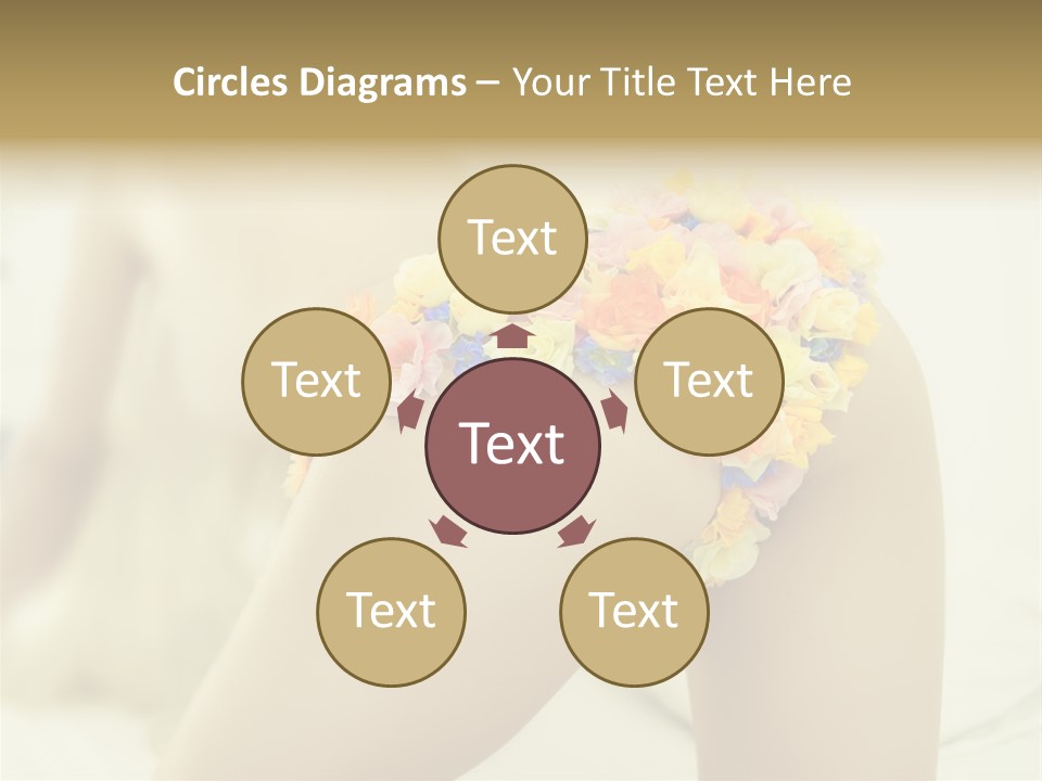 Shorts Posing Tenderness PowerPoint Template