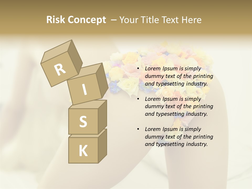 Shorts Posing Tenderness PowerPoint Template