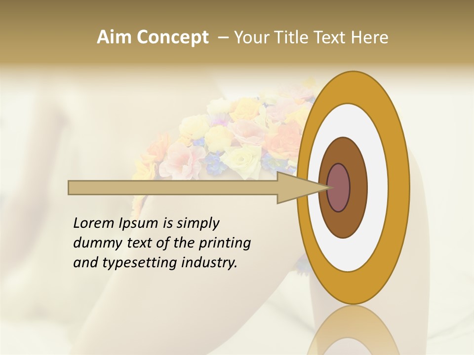 Shorts Posing Tenderness PowerPoint Template