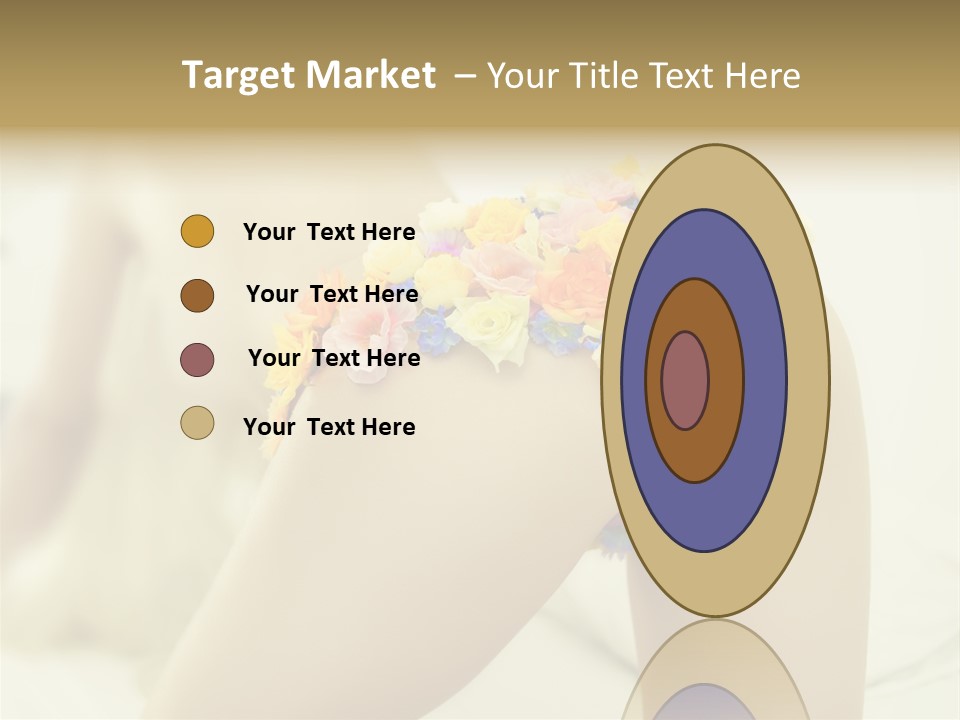 Shorts Posing Tenderness PowerPoint Template