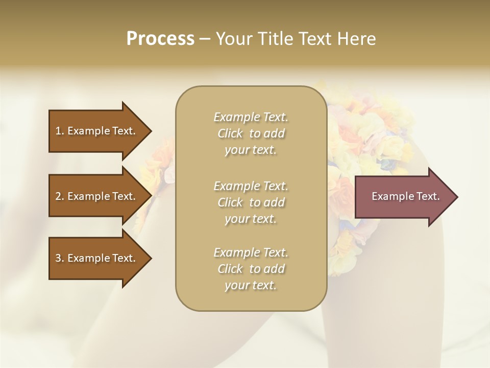 Shorts Posing Tenderness PowerPoint Template