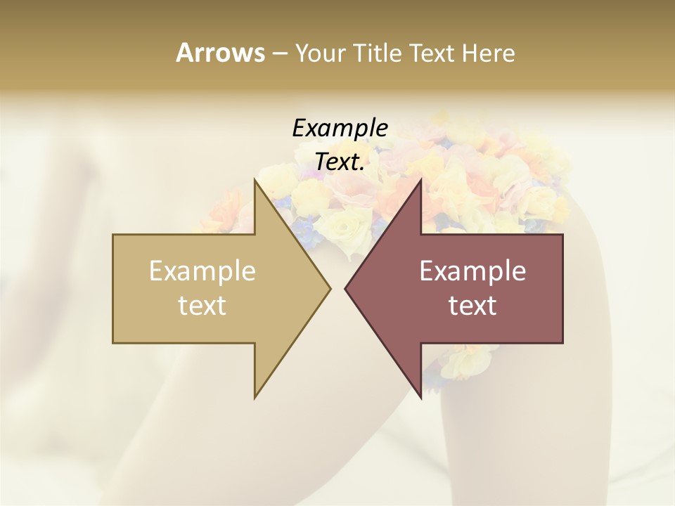 Shorts Posing Tenderness PowerPoint Template