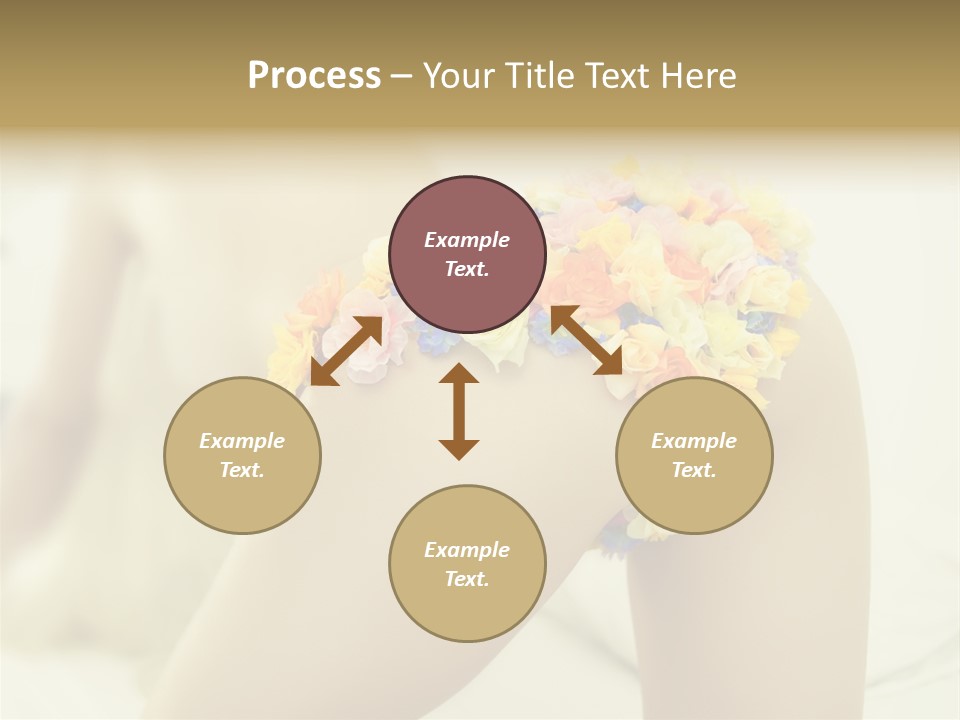 Shorts Posing Tenderness PowerPoint Template