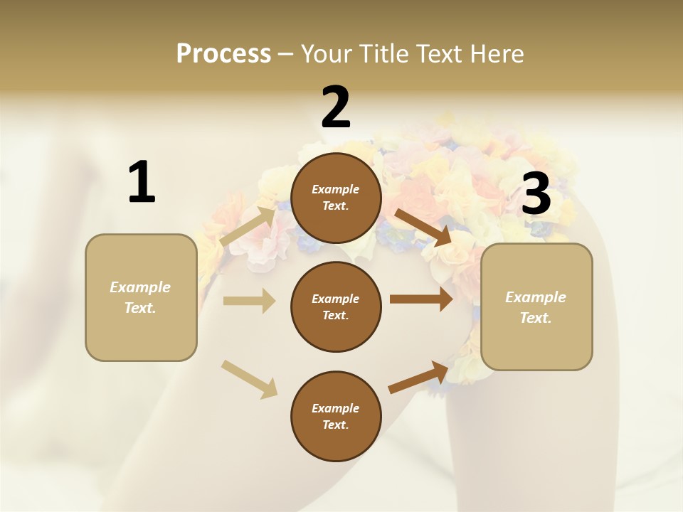 Shorts Posing Tenderness PowerPoint Template