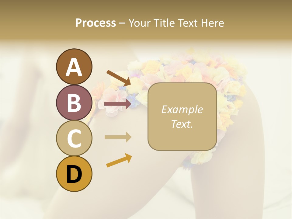 Shorts Posing Tenderness PowerPoint Template