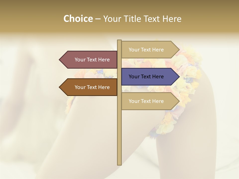 Shorts Posing Tenderness PowerPoint Template