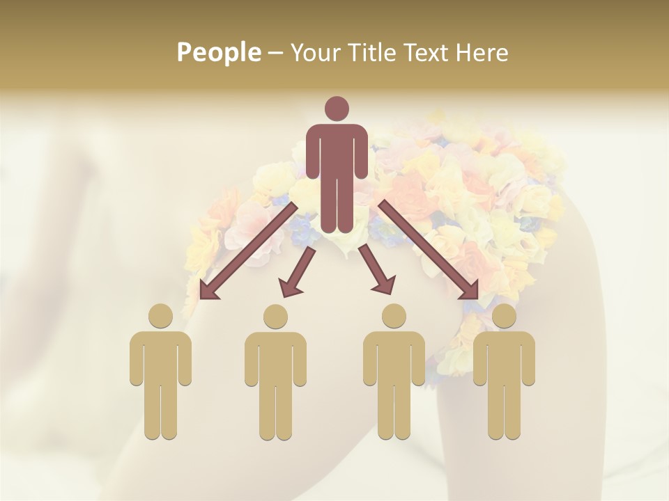 Shorts Posing Tenderness PowerPoint Template