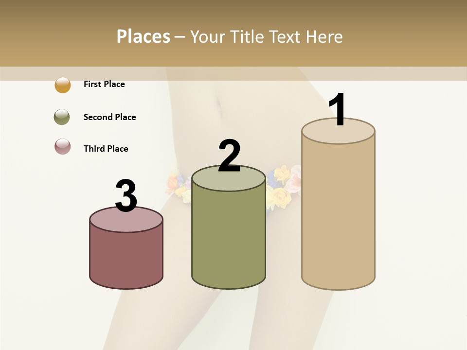 Erotic Lovely Pose PowerPoint Template