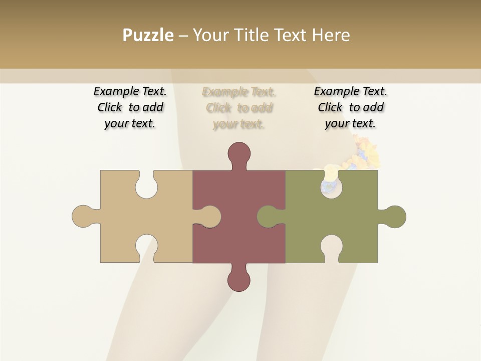 Erotic Lovely Pose PowerPoint Template