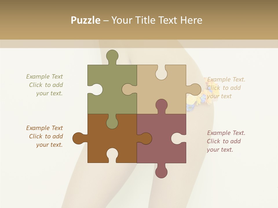 Erotic Lovely Pose PowerPoint Template