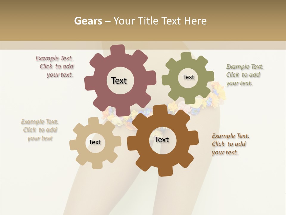 Erotic Lovely Pose PowerPoint Template