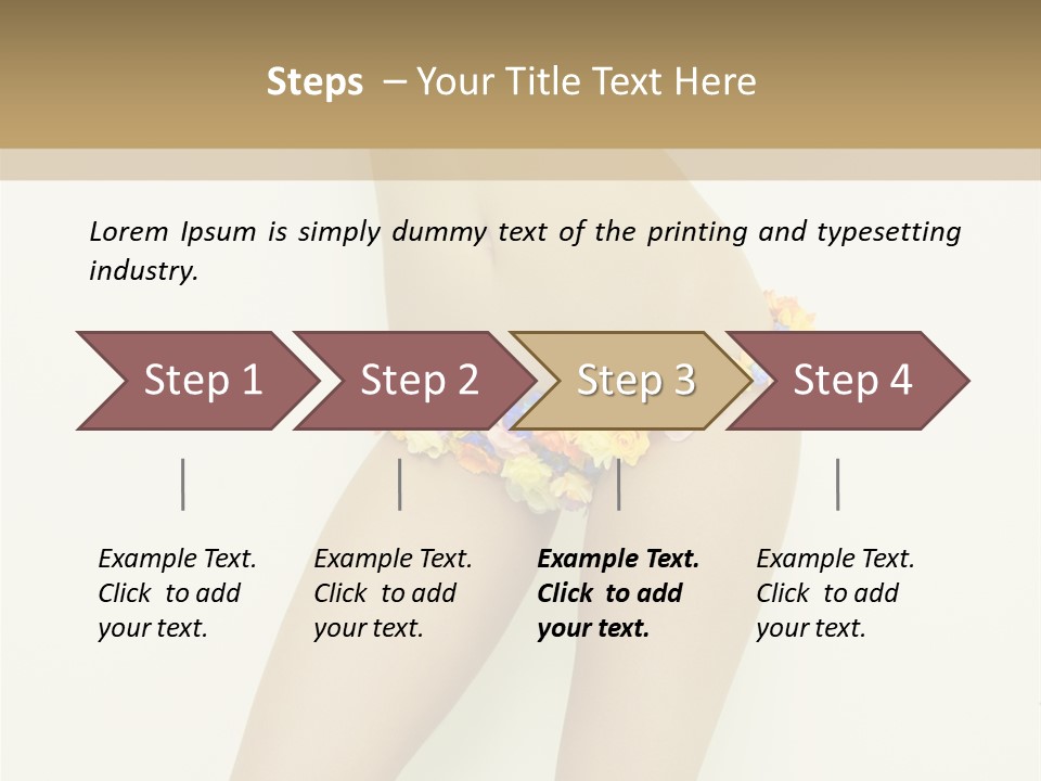 Erotic Lovely Pose PowerPoint Template