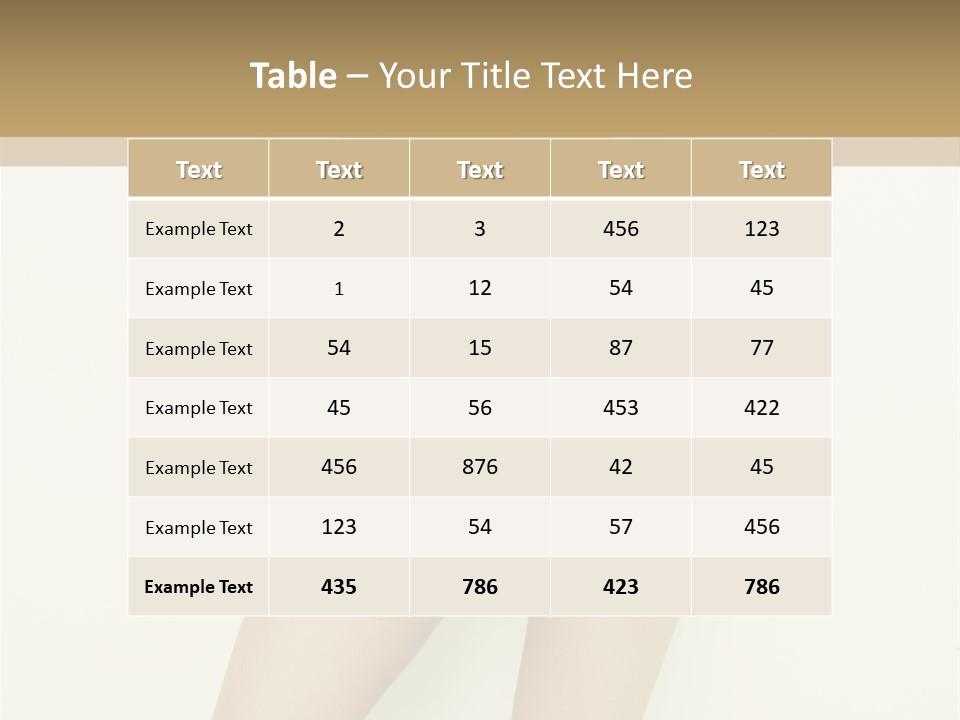 Erotic Lovely Pose PowerPoint Template