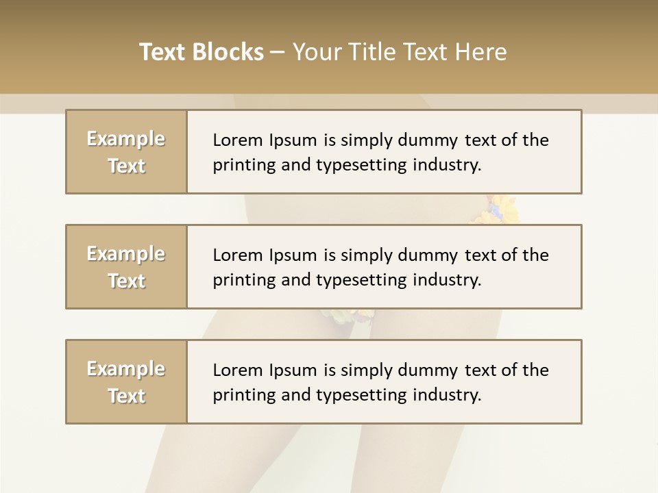 Erotic Lovely Pose PowerPoint Template