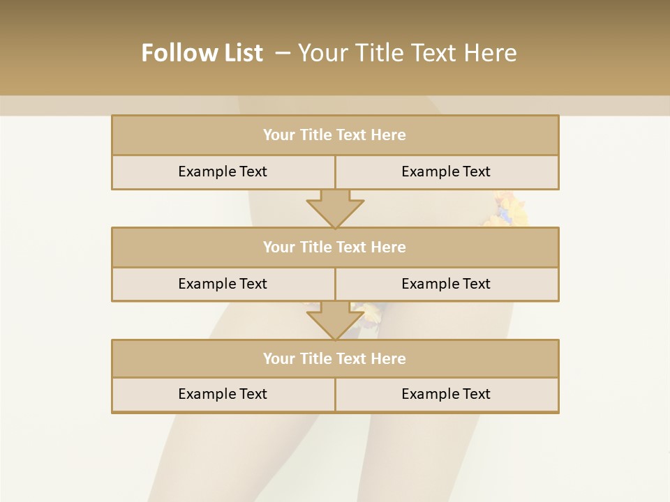 Erotic Lovely Pose PowerPoint Template