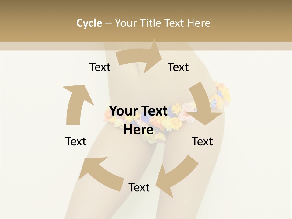 Erotic Lovely Pose PowerPoint Template
